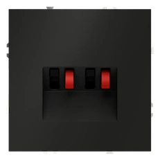 Изображение Розетка акустическая встраиваемая VOLTUM S70 4-местная (черный матовый)