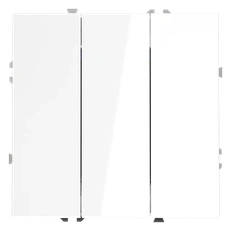 Изображение Выключатель встраиваемый VOLTUM S70 трехклавишный 10А (белый глянцевый)